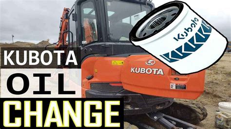 kubota mini excavator hydraulic oil change|kubota mini oil change.